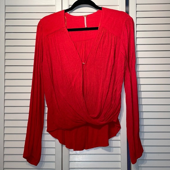Free People Tops - Free People Red Orange Top
